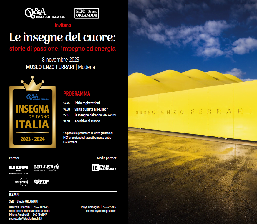 ITALIA ECONOMY - Alla scoperta di Insegna dell’Anno 2023 ITALIA ECONOMY - Alla scoperta di Insegna dell’Anno 2023